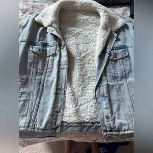 Pacsun Fleece Jean Jacket